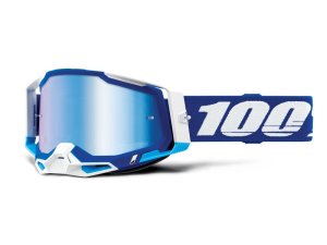 100% Racecraft Gen. 2 goggle anti fog mirror lens  unis blue