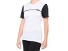 100% Ridecamp Womens Short Sleeve Jersey   XL white/black