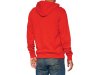 100% Official full-zip Hoodie  S red