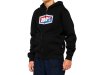 100% Official Youth Zip Hoody   YS black