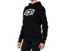100% Icon Womens Pullover Hoody   XL black
